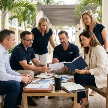 Corporate team building retreat in Palm Beach