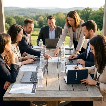 Corporate team-building retreat in Hudson Valley