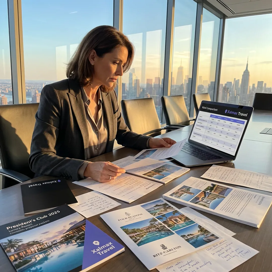 Corporate incentive trip planning meeting