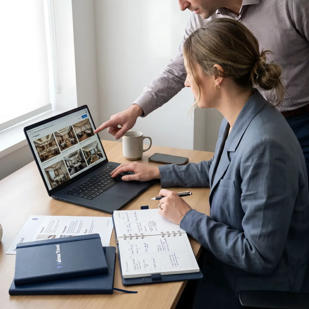 Corporate venue sourcing process