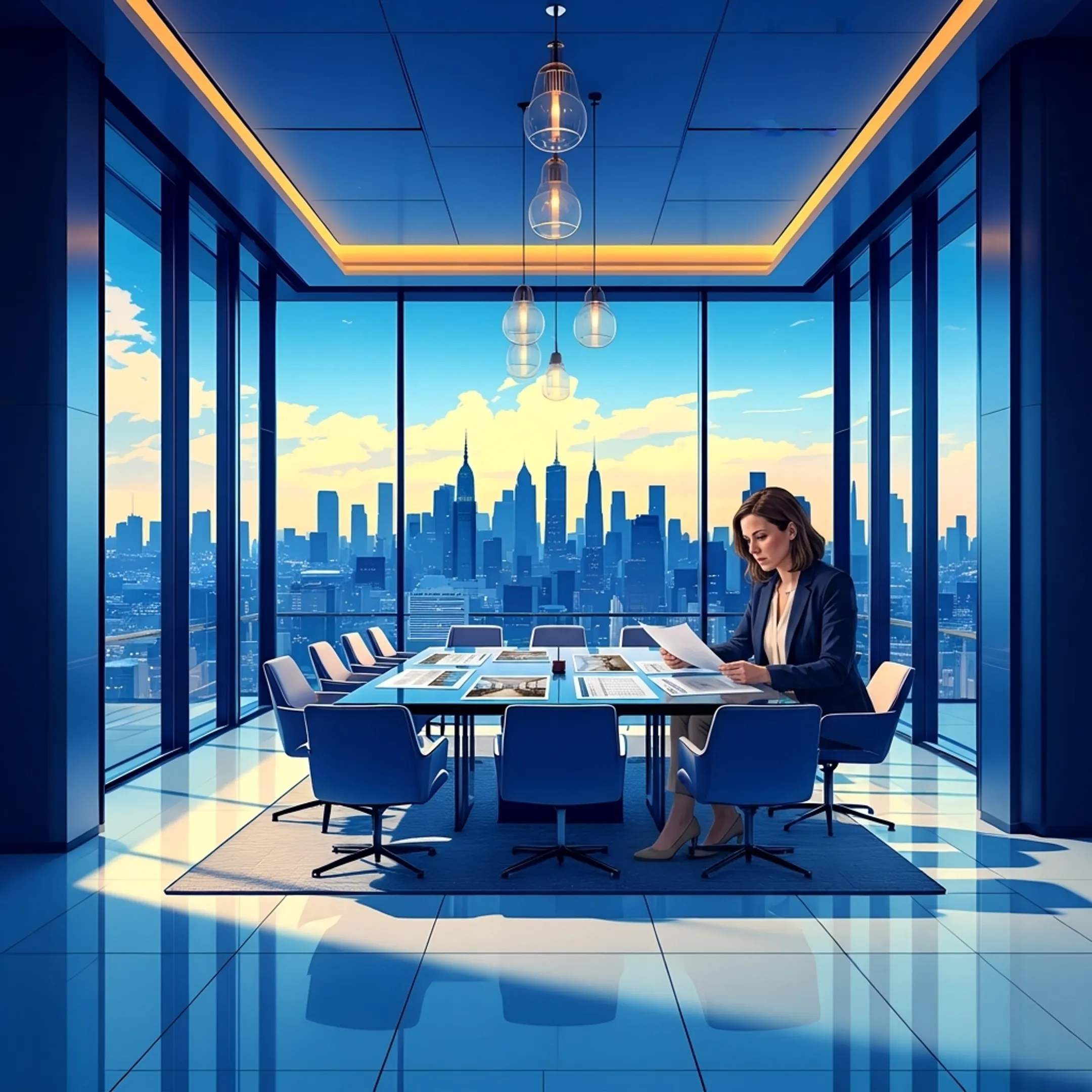 Planner comparing corporate meeting venues and event proposals