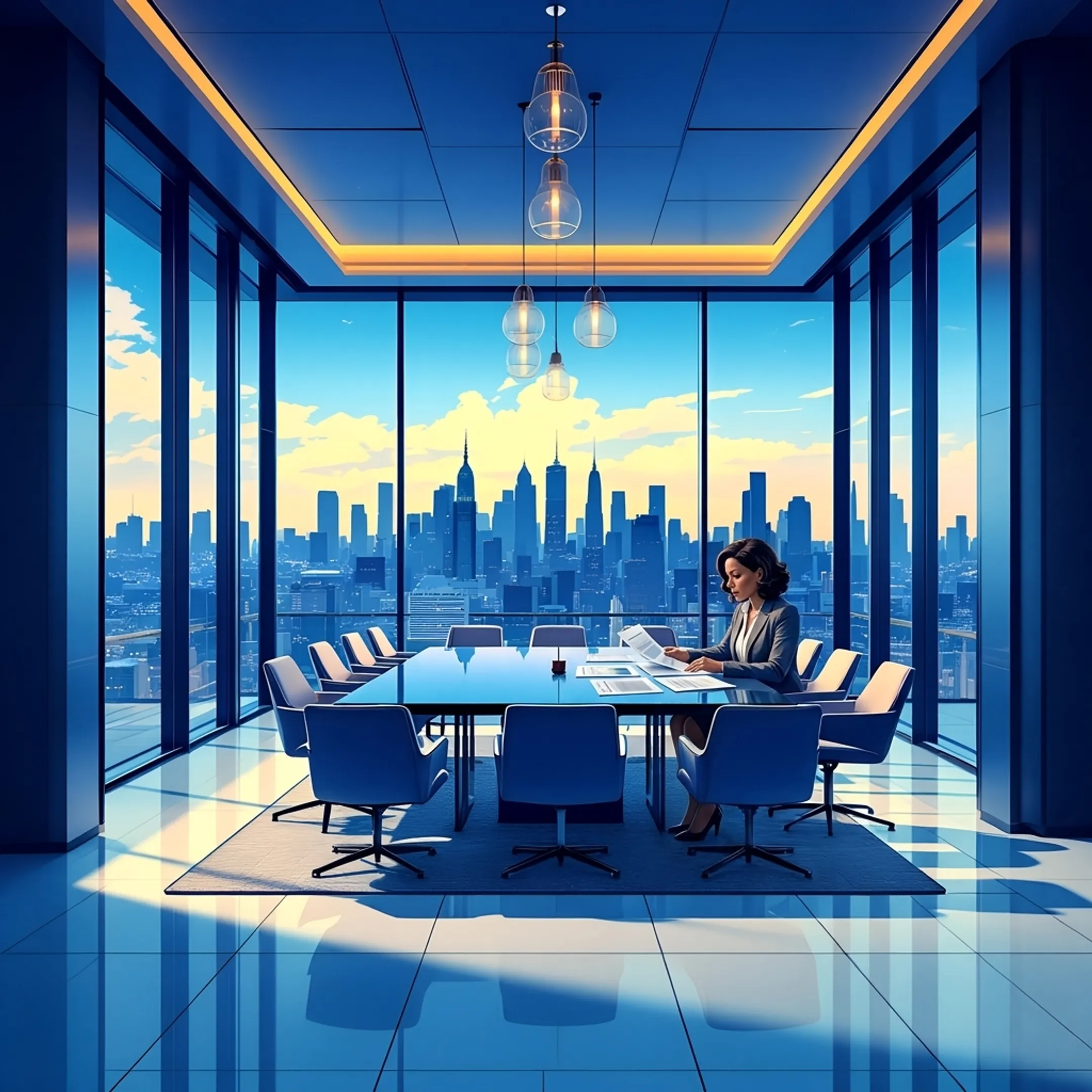 Planner reviewing corporate retreat venue proposals