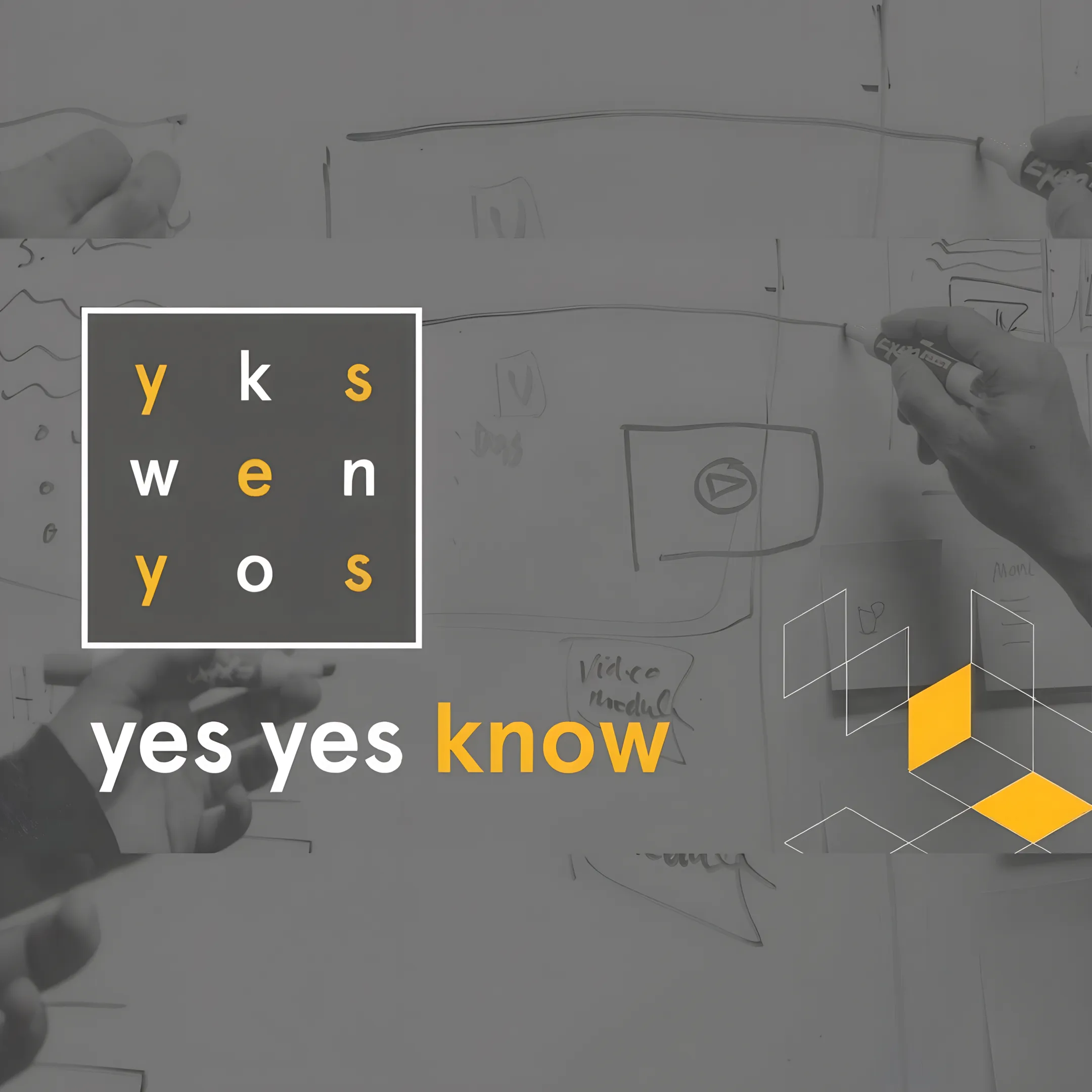 Digital wireframe prototypes and user journey diagrams displayed during a UX planning session