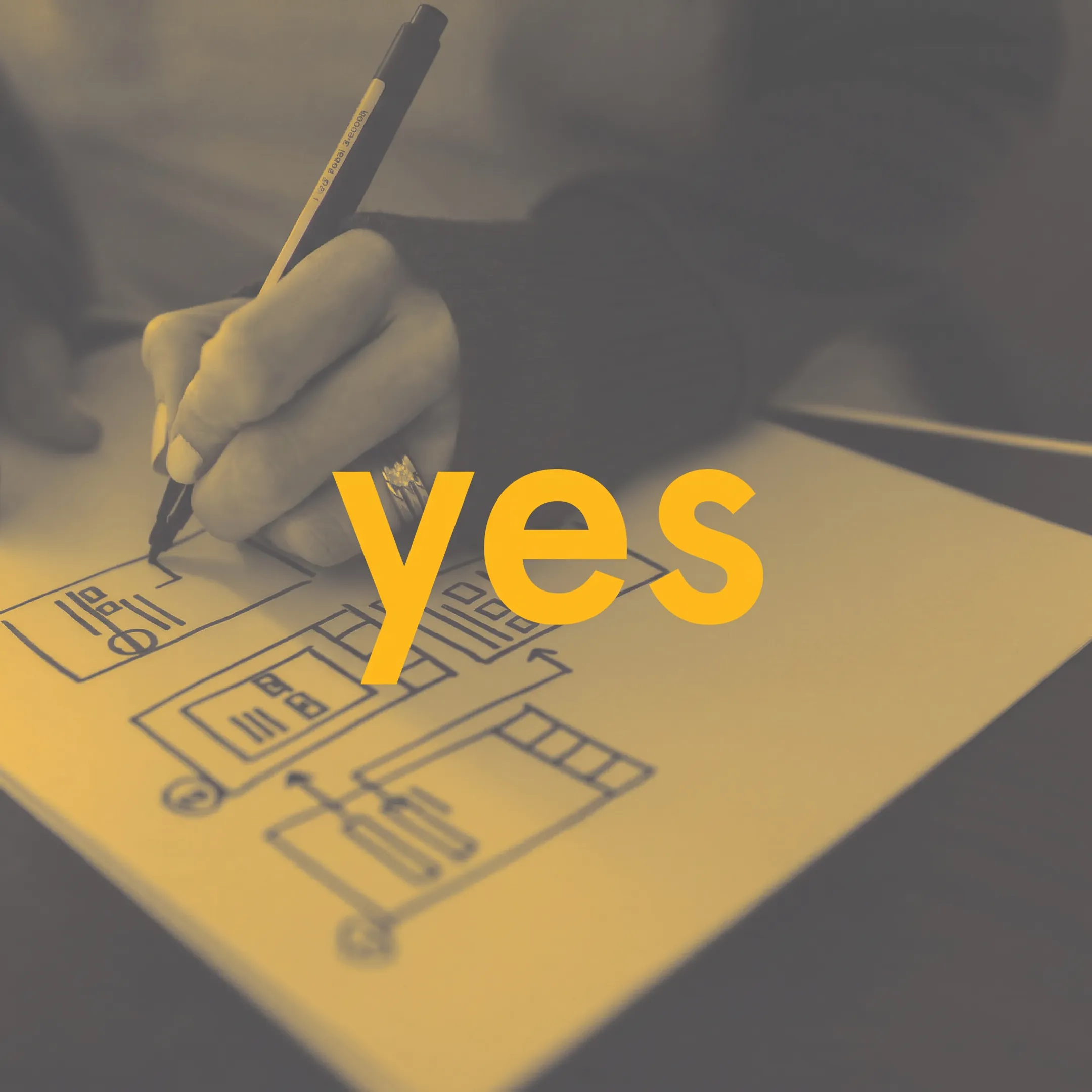 Design and development workflow showing user journey mapping and code