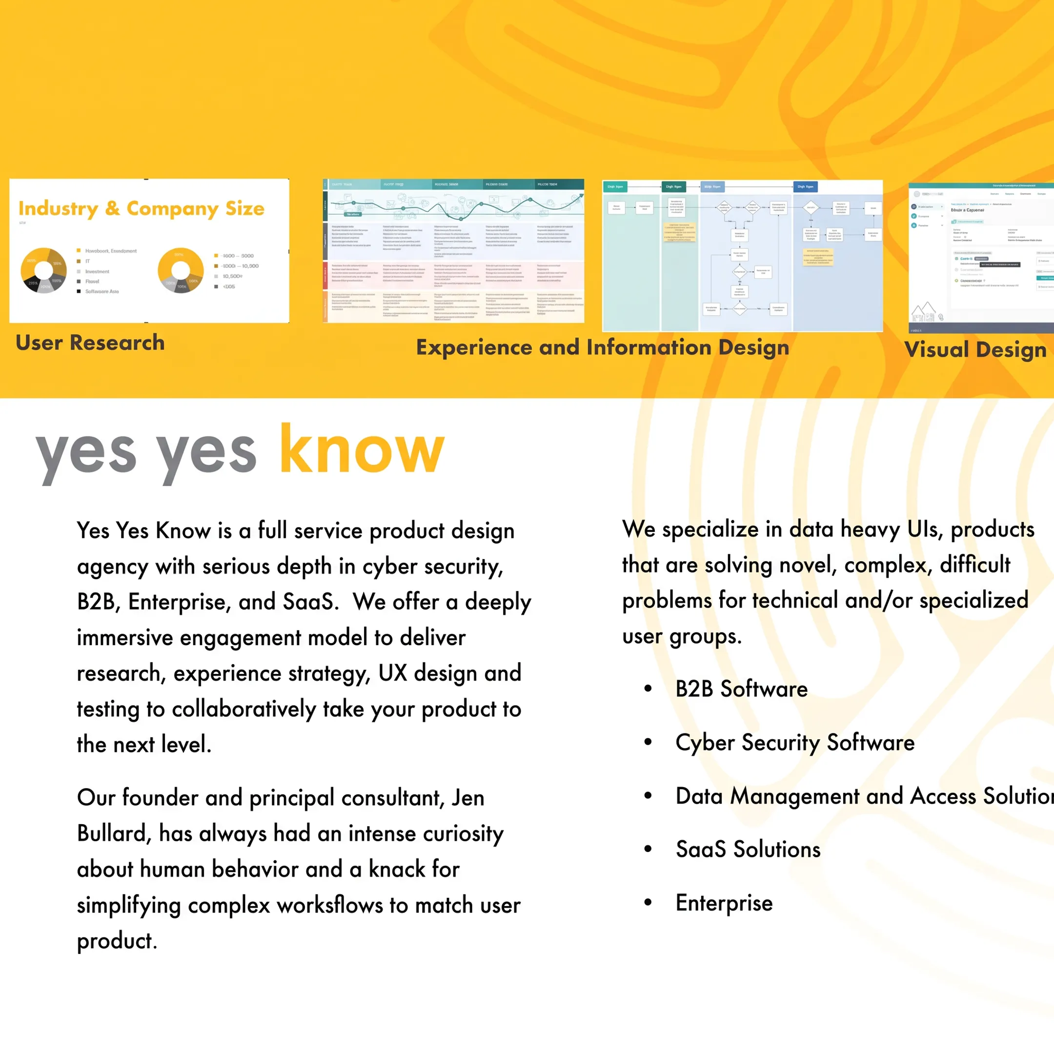 Designer presenting an accessible custom web interface to a client team