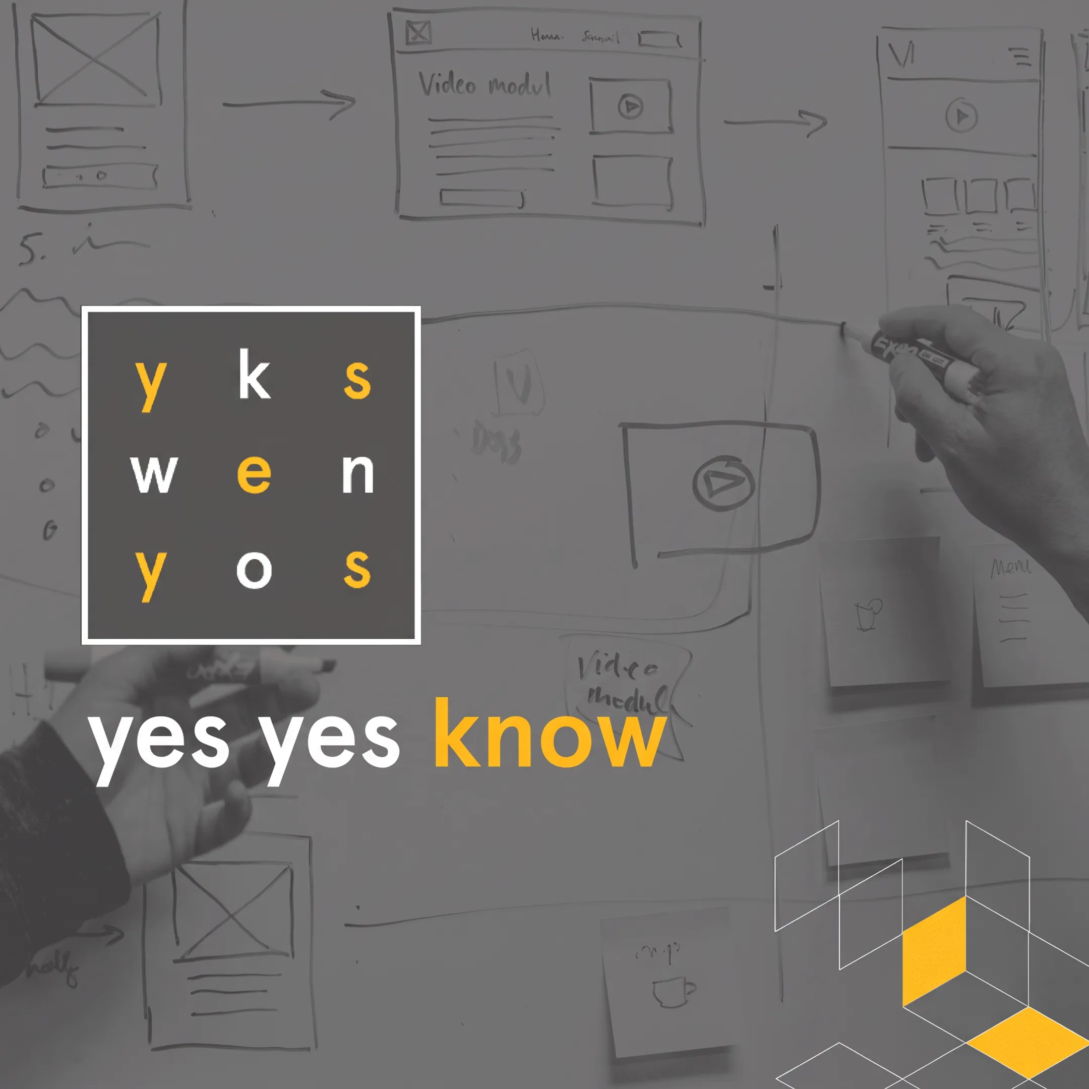 UX designers reviewing landing page wireframes and interface examples on a large display