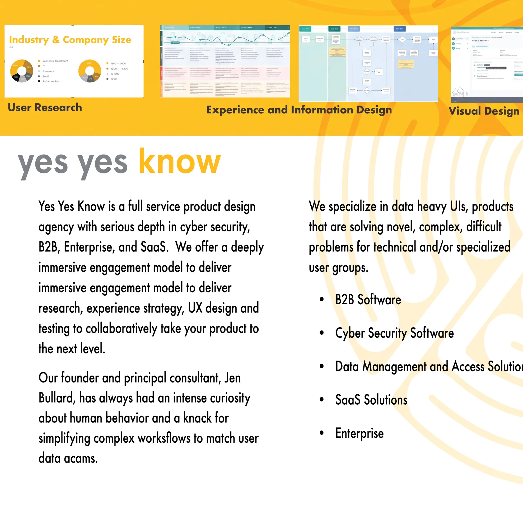 Designer analyzing accessible B2B software interface