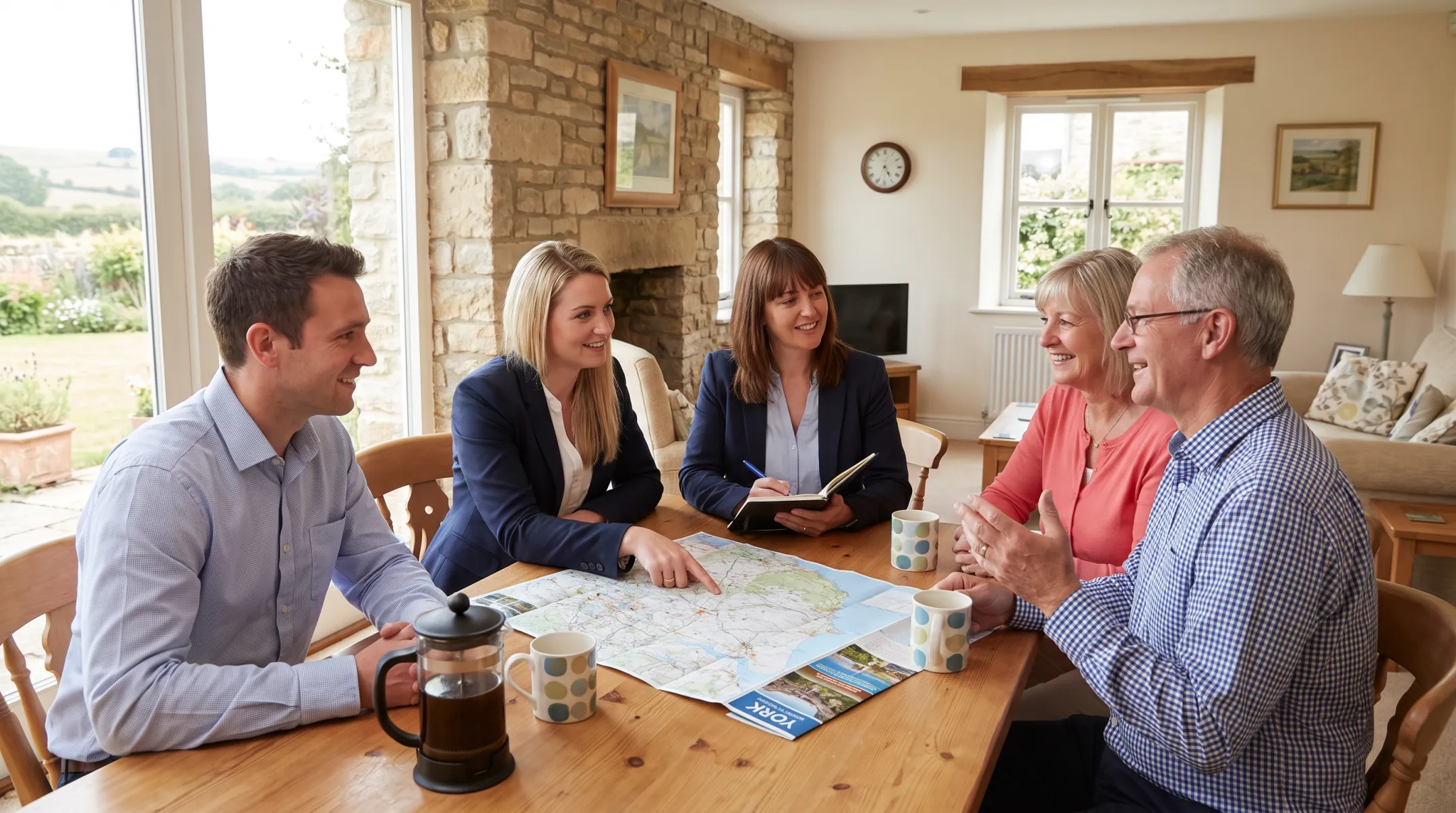 York real estate team discussing a property valuation consultation