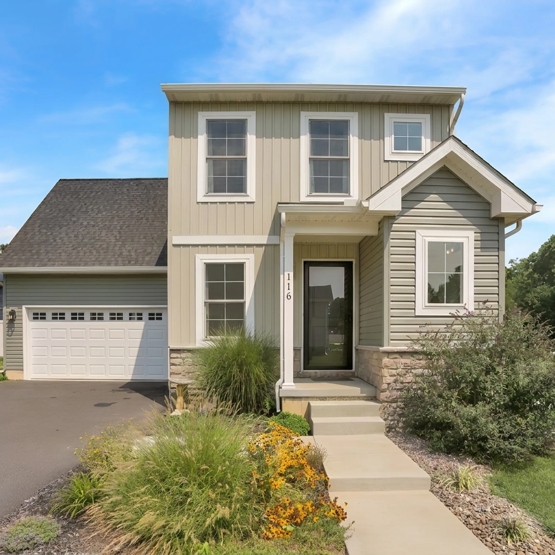 Luxury home exterior in York, Pennsylvania
