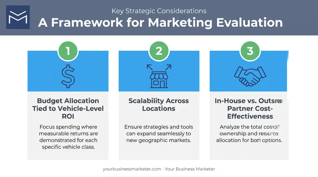 3-factor framework for evaluating dealership marketing channel mix