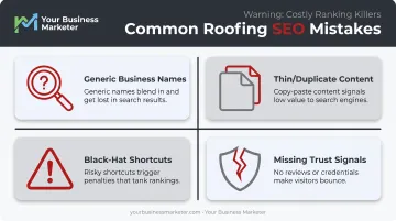 Four common roofing SEO mistakes that hurt search rankings