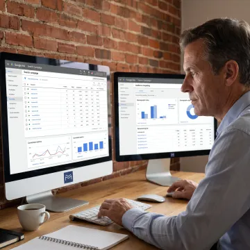 PPC manager analyzing ad campaign results