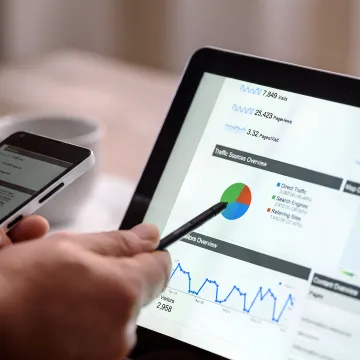Social media manager planning targeted campaign