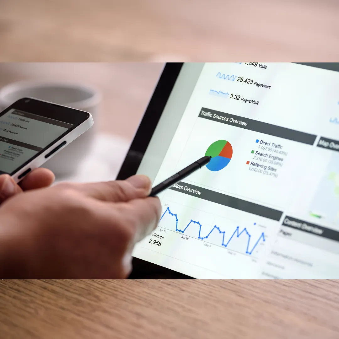 Marketing specialist planning HVAC SEO content