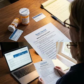 Medicare planning checklist and prescription review