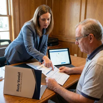 Vision insurance consultation for a military retiree