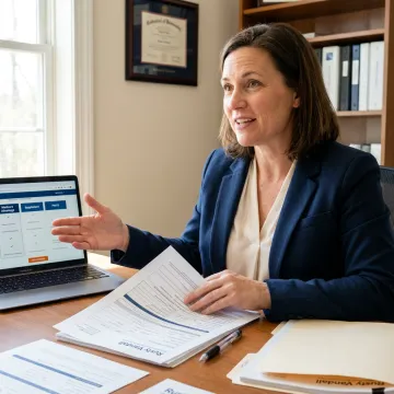 Medicare advisor comparing plan options