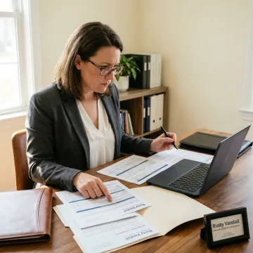 Advisor comparing small business health insurance proposals