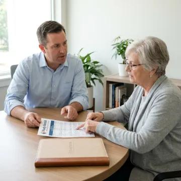 Medicare insurance advisor helping a Texas client compare plans