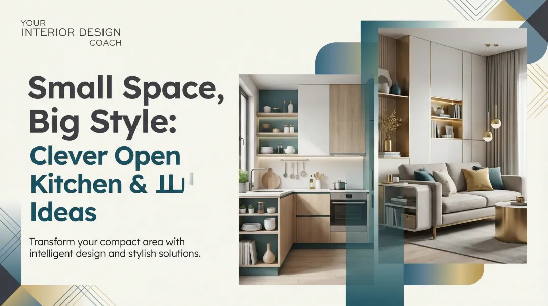 Cover image for Small Space, Big Style: Clever Open Kitchen and Living Room Ideas