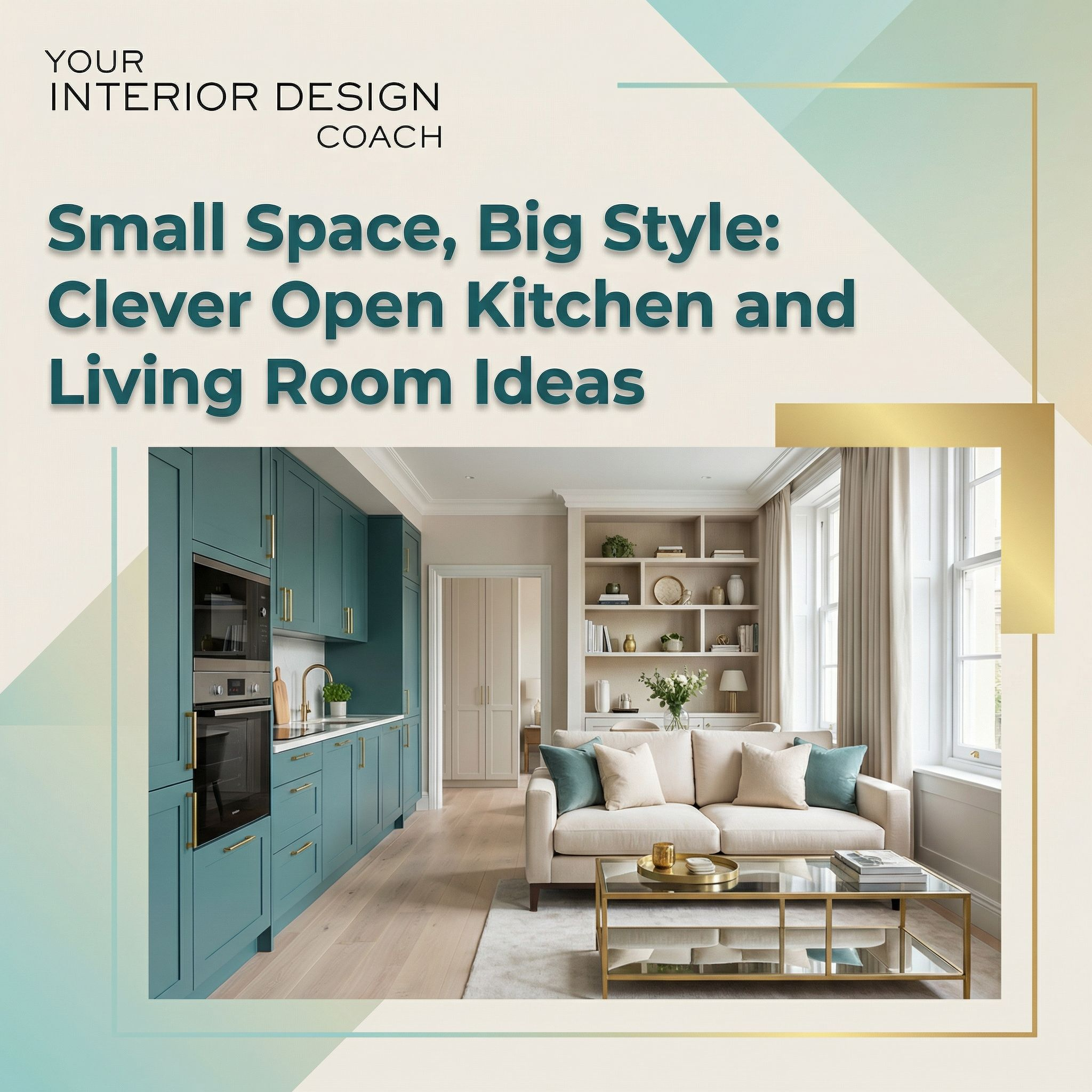 Small Space, Big Style: Clever Open Kitchen and Living Room Ideas