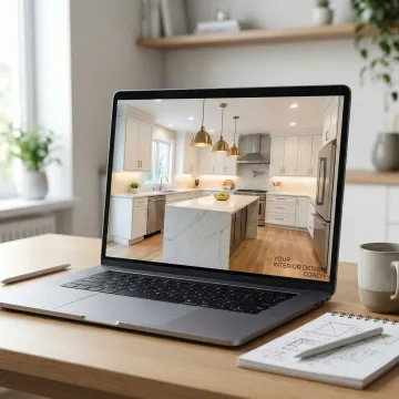Virtual kitchen lighting and design consultation session with an interior design coach