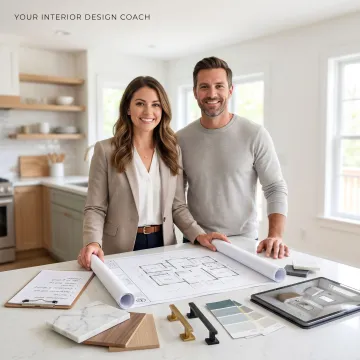 Owner's representative reviewing remodel steps with homeowner