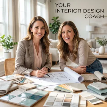 Bathroom remodel planning consultation with homeowner and design expert