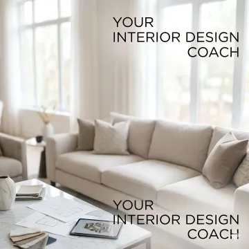 Interior designer measuring and planning room layout with tape measure and floor plan sketches