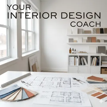 Professional interior designer reviewing floor plans and space layouts for commercial and residential projects