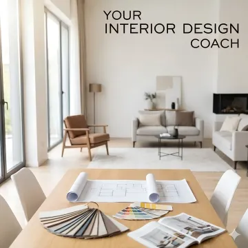 Professional interior designer consulting with homeowners over remodeling plans and design materials