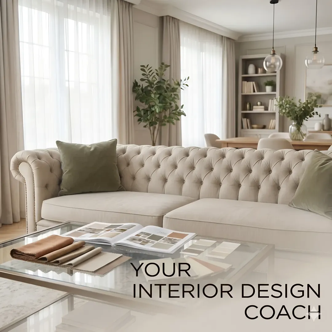 Interior design consultant reviewing a home transformation plan with a homeowner