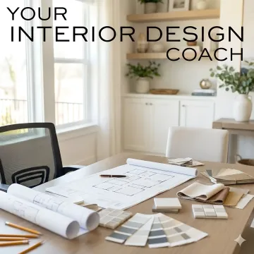 Interior design consultant walking a homeowner through a renovation plan step by step