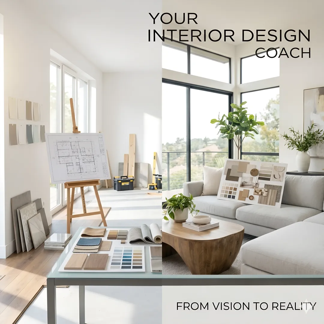 Interior designer consulting with a homeowner during a home remodeling project
