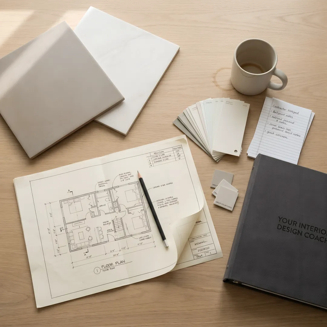 Bathroom remodel oversight process meeting