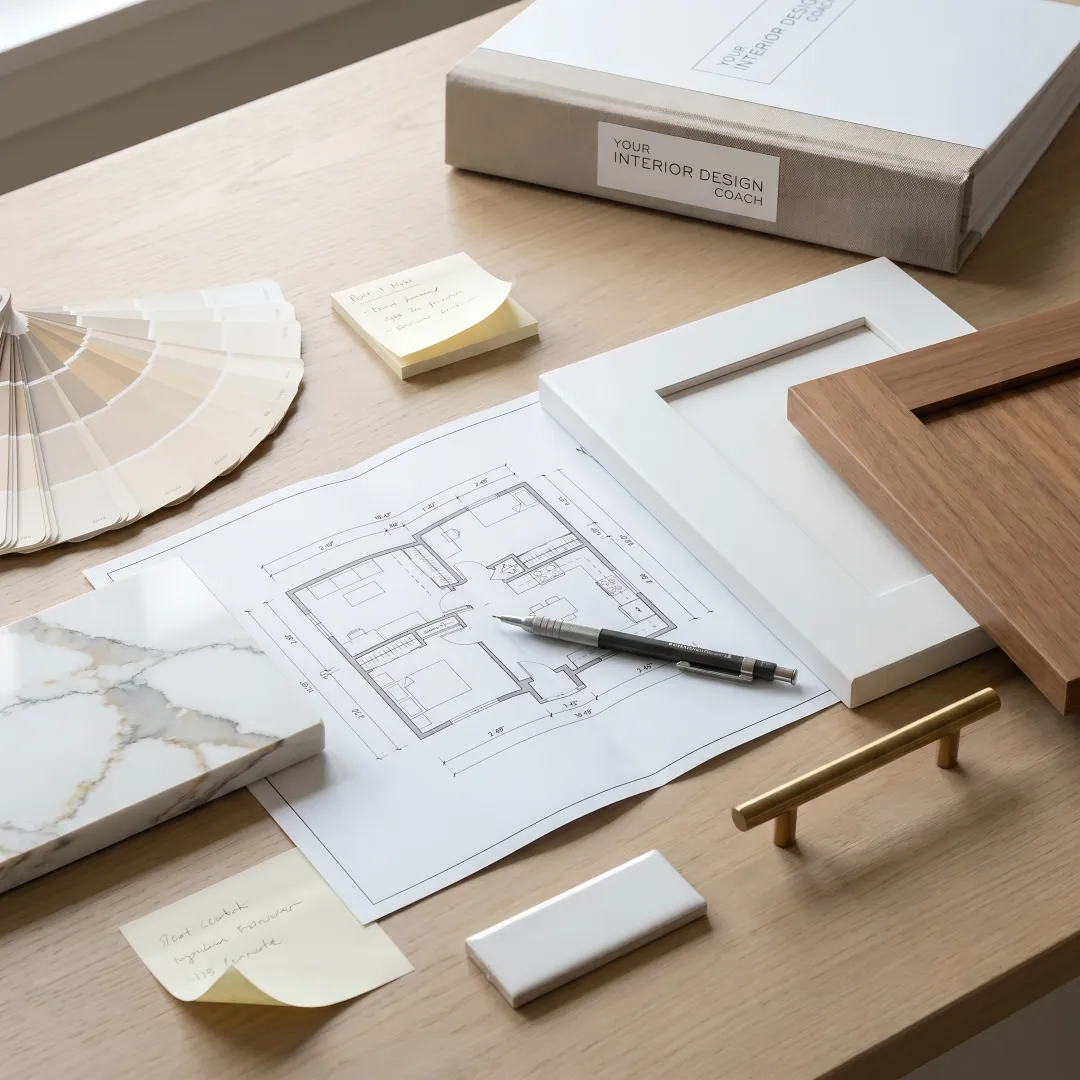 Kitchen remodel planning drawings and material selections
