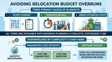 Post-move evaluation and workplace optimization in a newly occupied office space