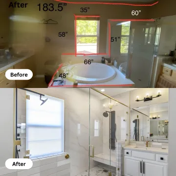 Bathroom remodel planning consultation with homeowner and design expert