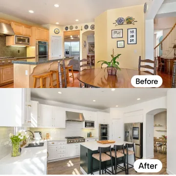 Kitchen remodel planning consultation in a Silverado Ranch home