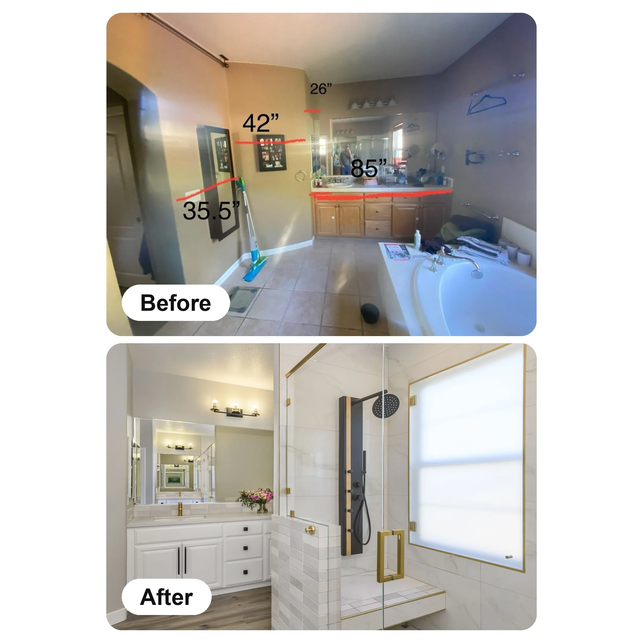 Bathroom material selection consultation for a Las Vegas remodel