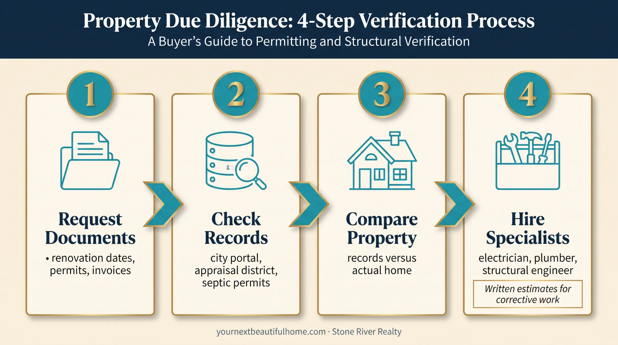 Four-step Lubbock home remodeling permit investigation workflow