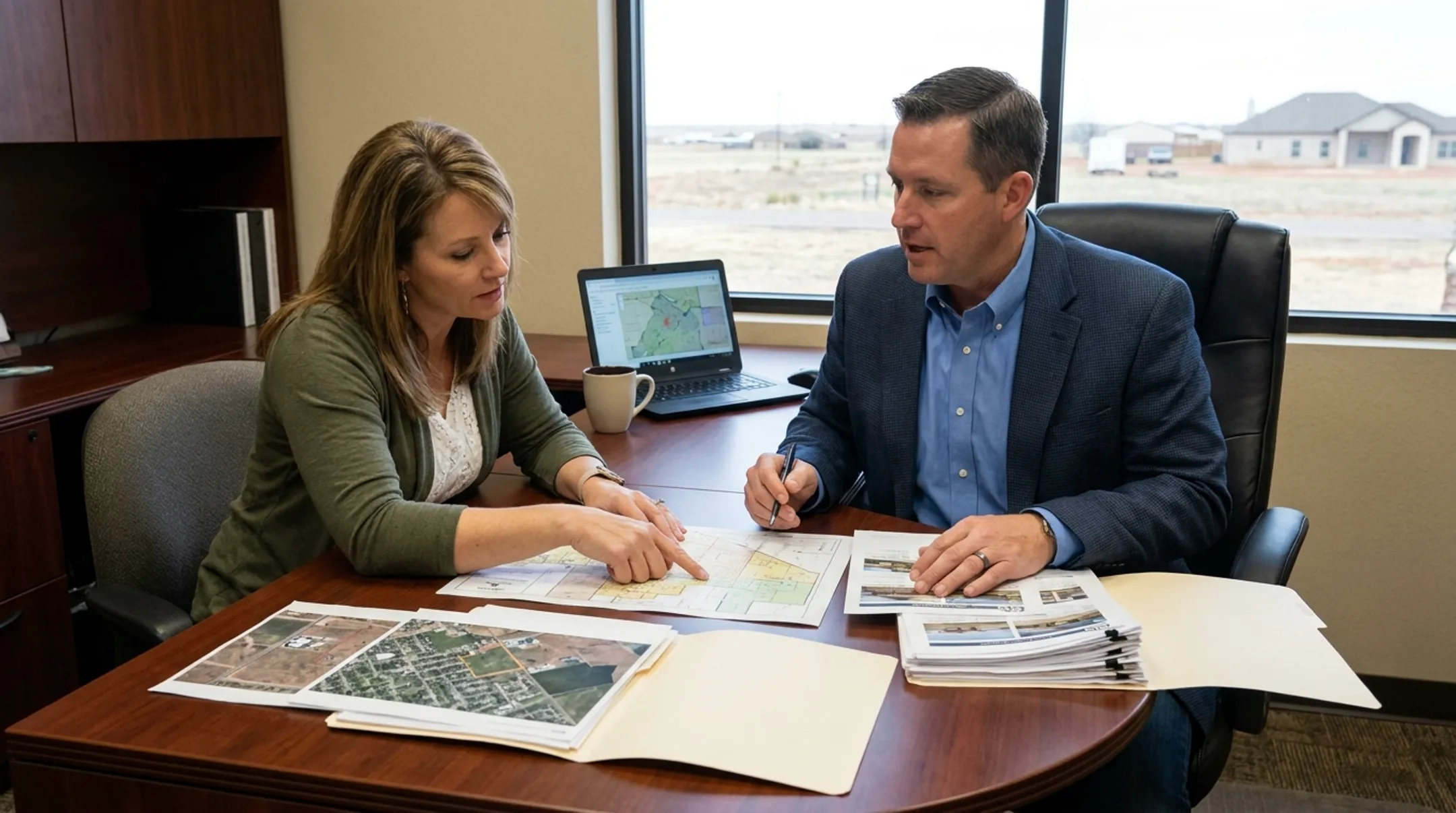 Lubbock real estate broker reviewing local comparative market analysis