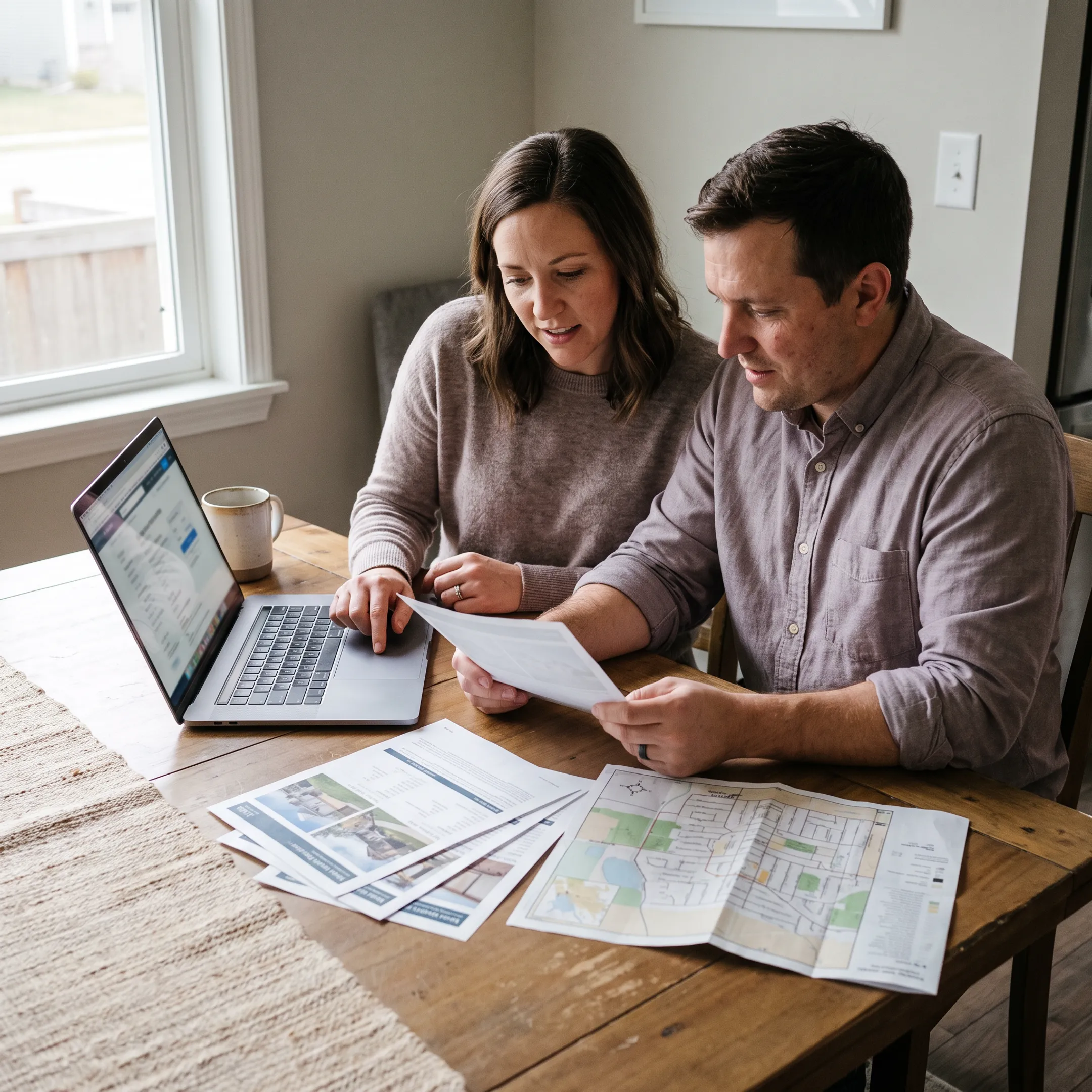 Residential home buyers searching listings