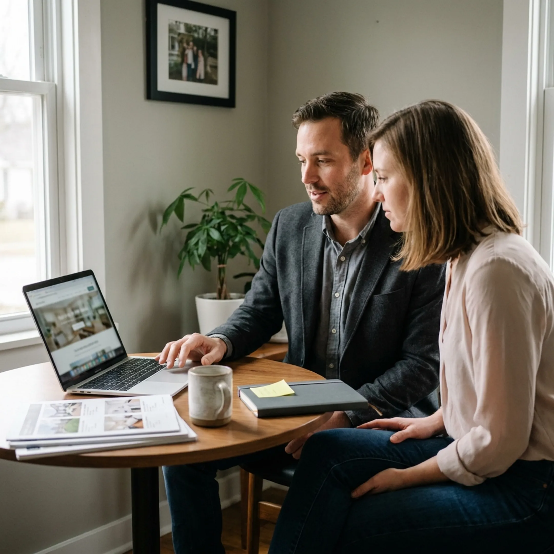 Renter and real estate professional comparing Lubbock apartment listings