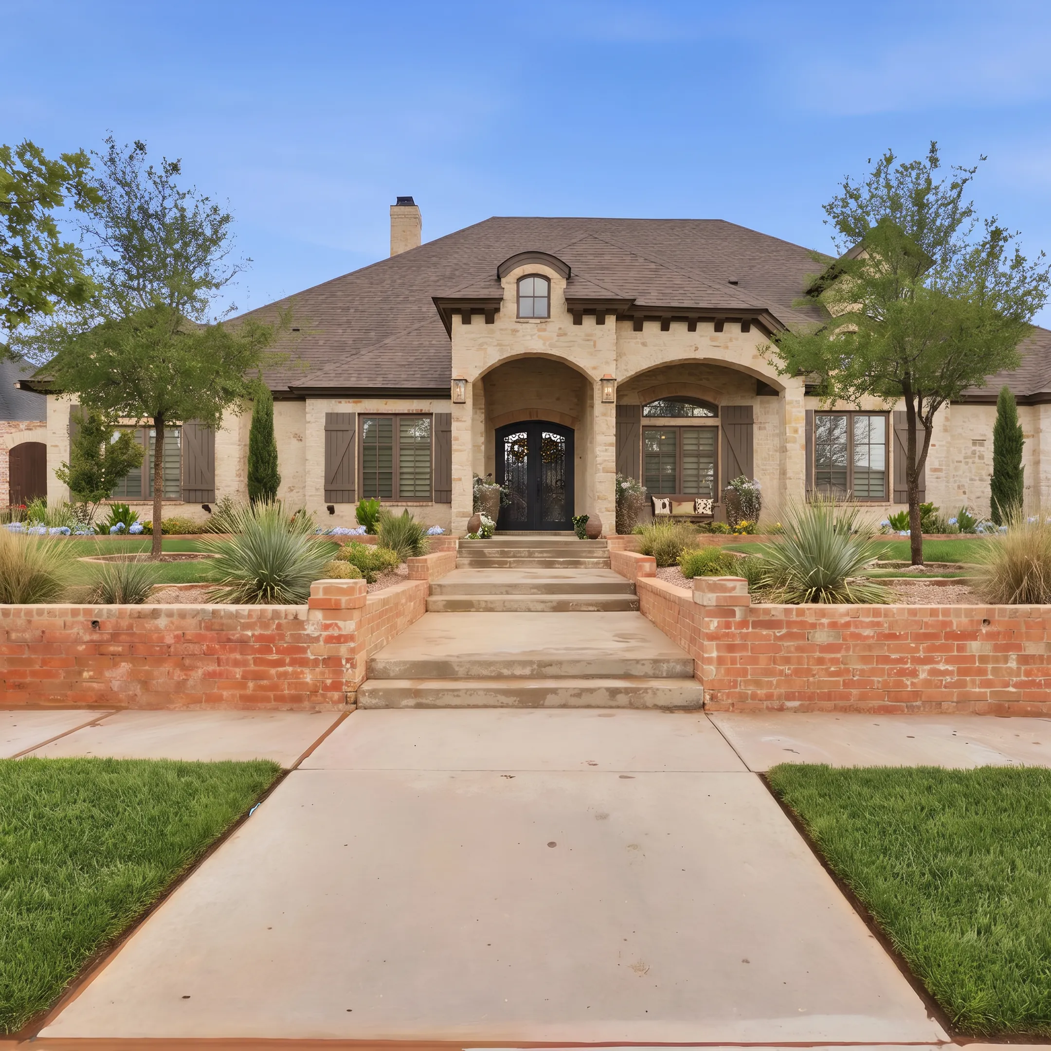Luxury home exterior prepared for a real estate listing in Lubbock County