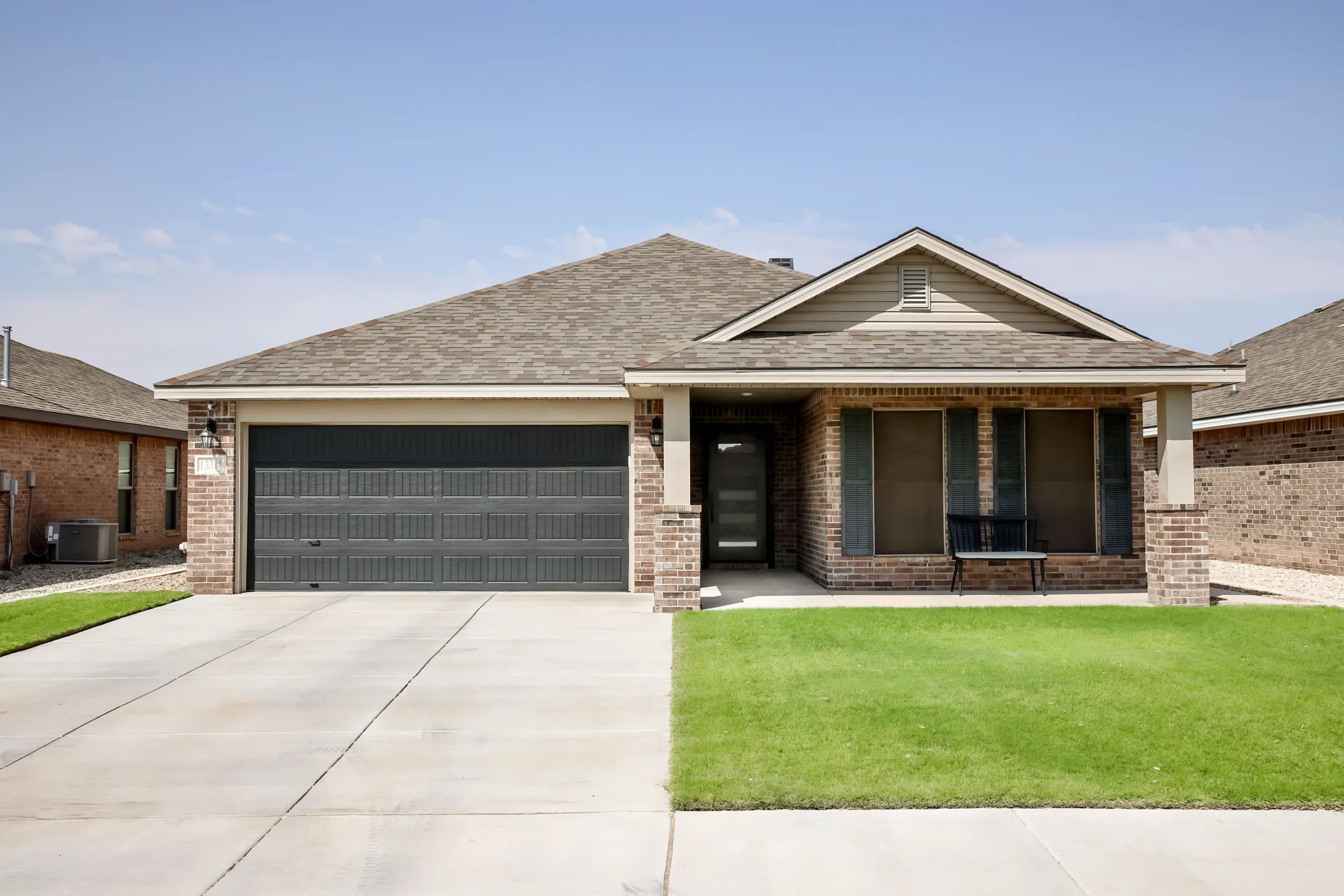 Suburban neighborhood new home