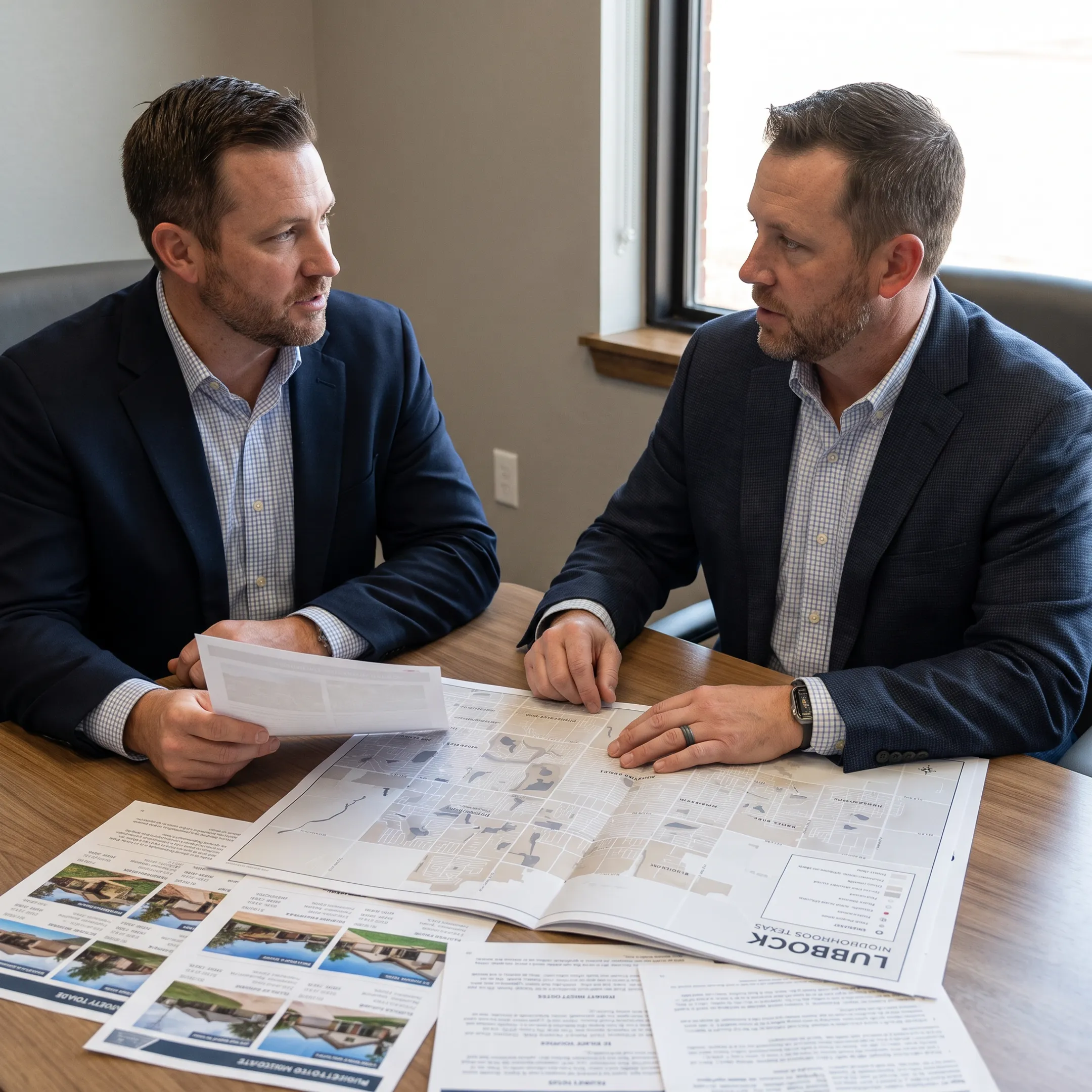 Advisor discussing a residential property portfolio strategy with an investor