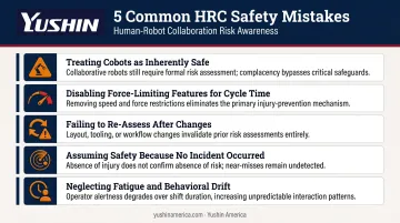 Five common human-robot collaboration safety mistakes to avoid in manufacturing