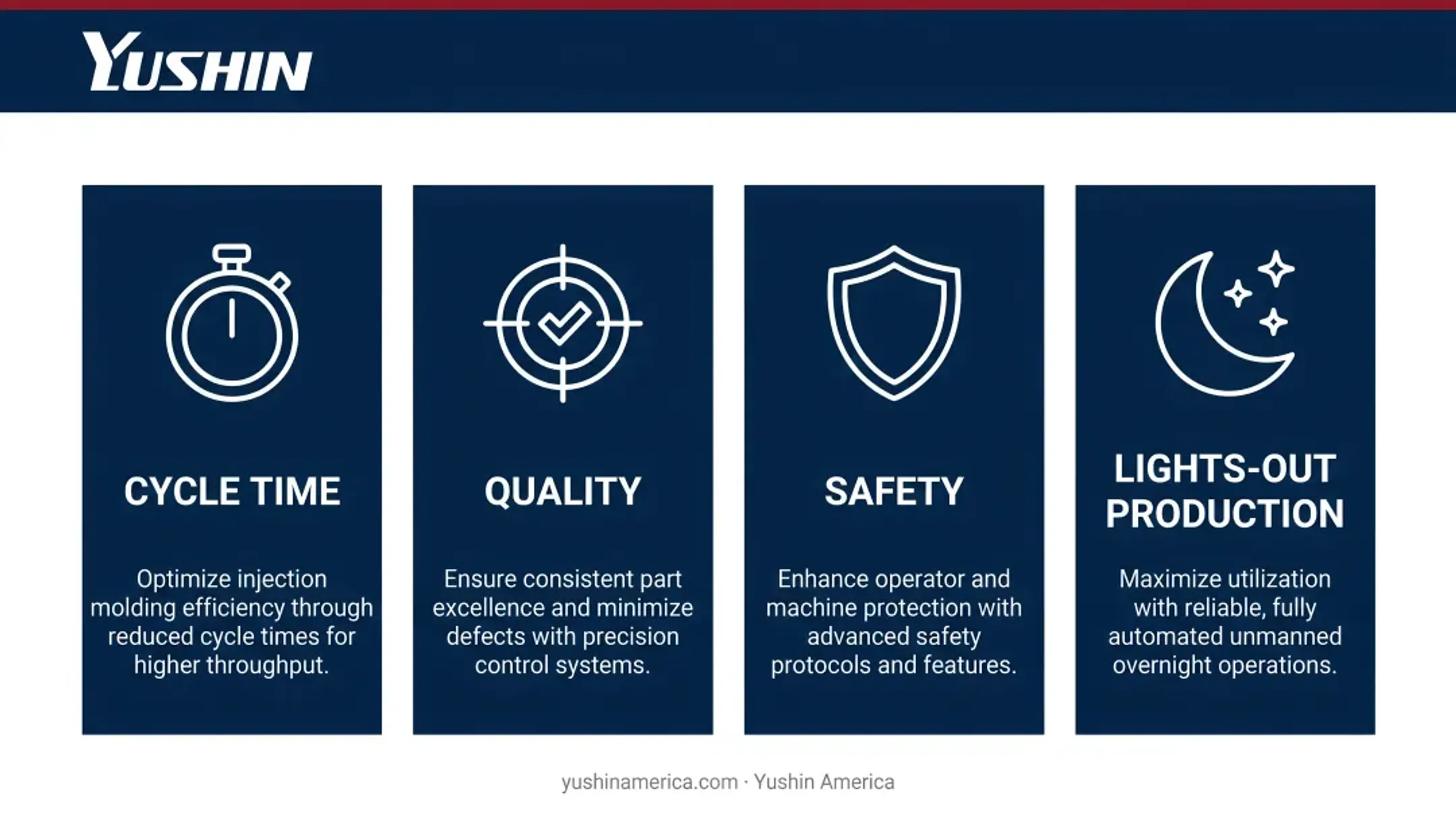 Four key benefits of take-out robot automation cycle time quality safety and lights-out production