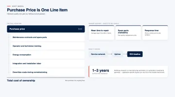 Total Cost of Ownership and Vendor Support